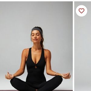 NWT Oasis Front Twist 7/8 Jumpsuit Medium Black